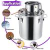 Effizienter 3/5/8GAL Destillierapparat Mondschein Alkohol Destillierer Haushalt Edelstahl DIY Wasser Wein Ätherisches Öl Brauset