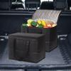 Insulated Grocery Shopping Bag Bento Container with Handle Zipper Closure Large Capacity Thermal Insulation Tote Bag