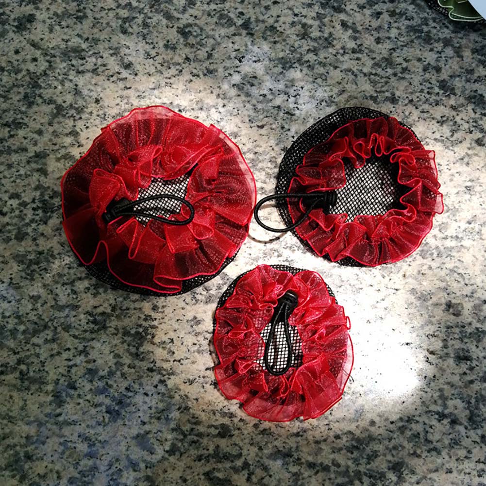 Dot Girl Damen Duttbezug Haarnetz Latein Ballett Tanz Eiskunstlauf Häkel-Snoods Haarschmuck