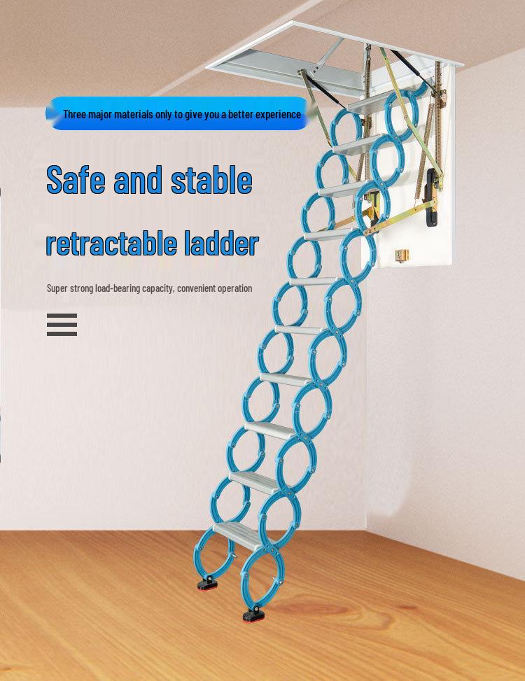 Guan Gu Retractable Anti-Slip Attic Stairs for Indoor Use