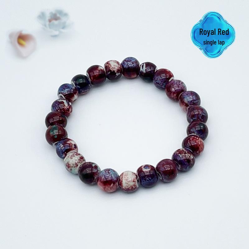 Jingdezhen Keramikarmband: Neuer chinesischer Stil handgefertigter Perlenring