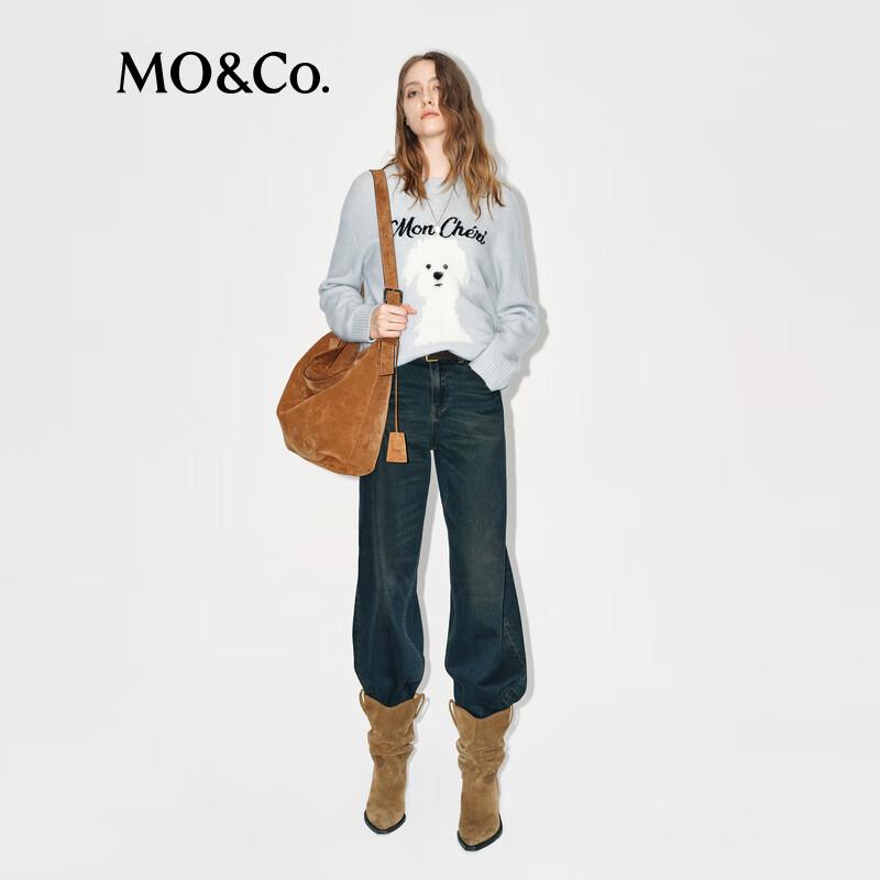 

MO&Co. Women s Animal Pattern Wool Blend Sweater S