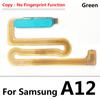 Fingerprint Scanner For Samsung A12 A125 A125F ID Home Button Copy NO Fingerprint Menu Return Key Recognition Sensor Flex Cable