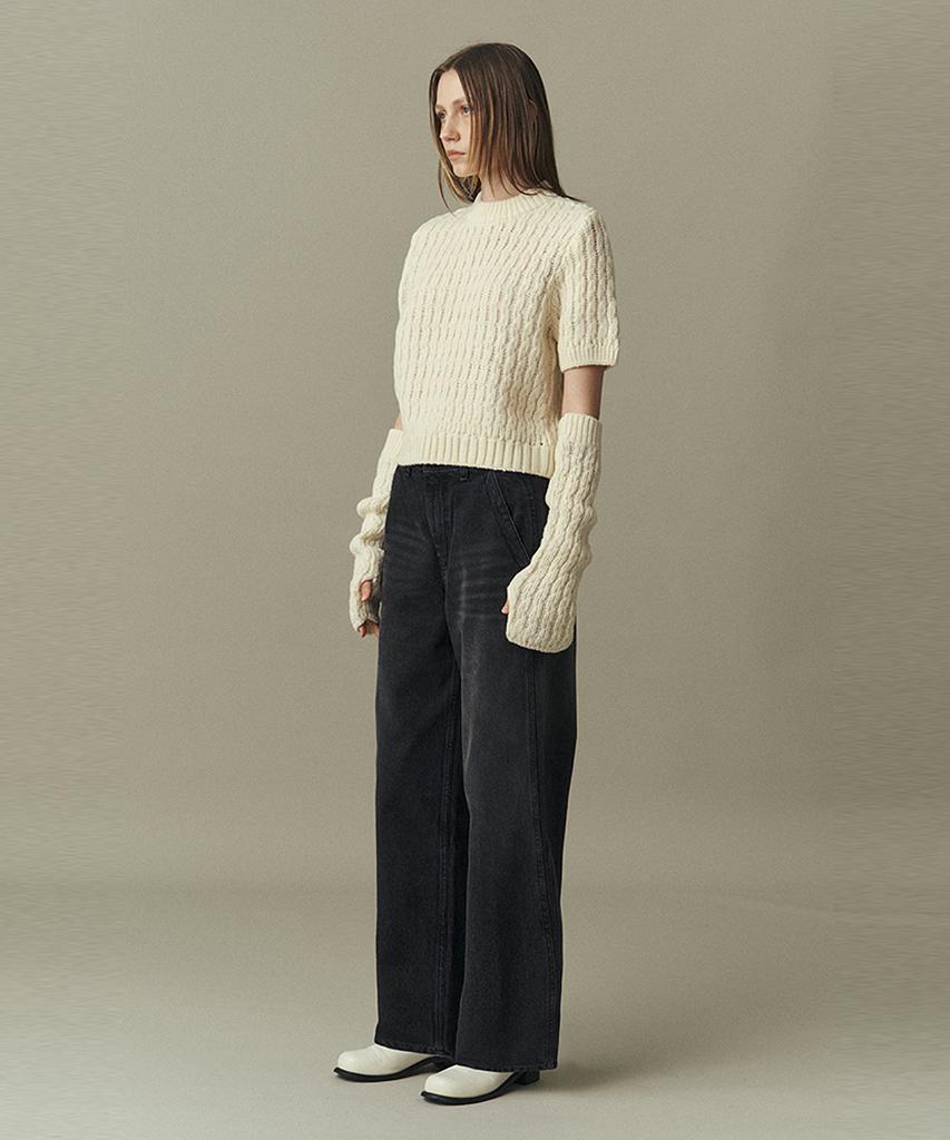 AHWE Rib Cable Sweater & Warmer_Ivory