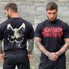 Russian Dead Nuclear SLAUGHTER TO PREVAIL Vintage Cartoon Animation T-shirt Couple Personalized Loose Cotton Short-sleeved Top