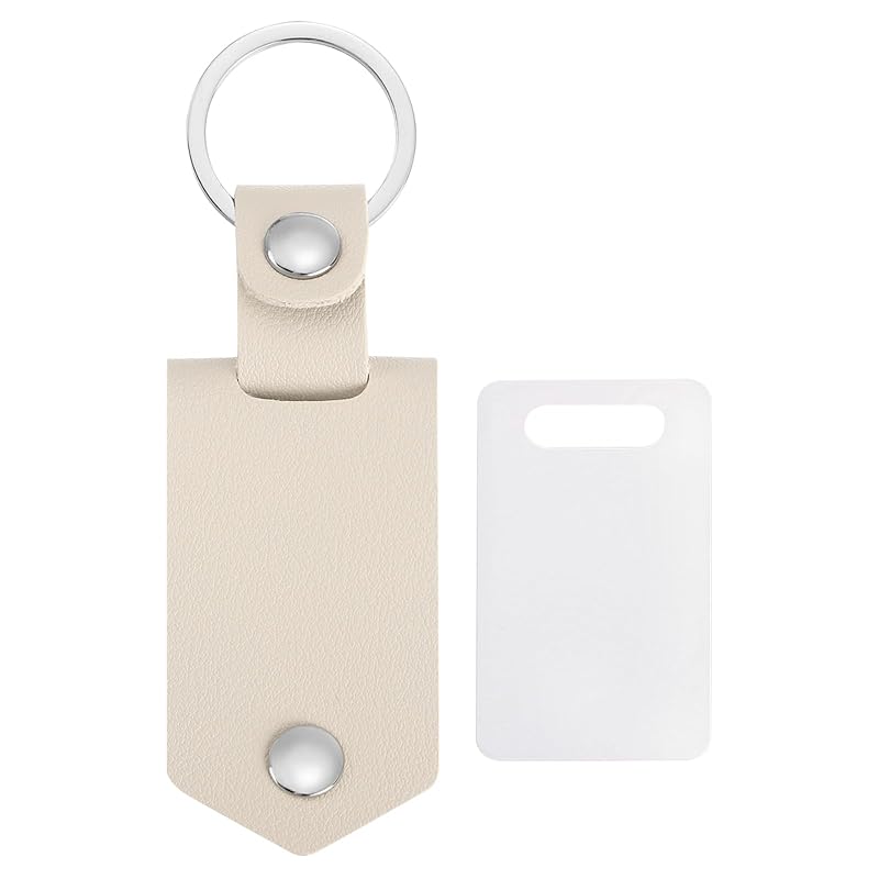 

[uxcell] custom leather photo keychain personalized double sided custom Customized Photo Text Name Keychain Keepsake For father s friend family lover