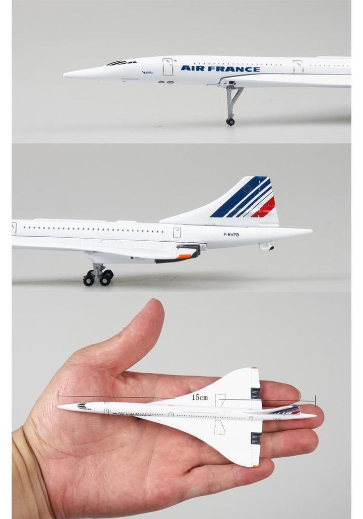 1:200 Scale Air France-British Airways Concorde Alloy Model - Civil Aviation Collectible Gift