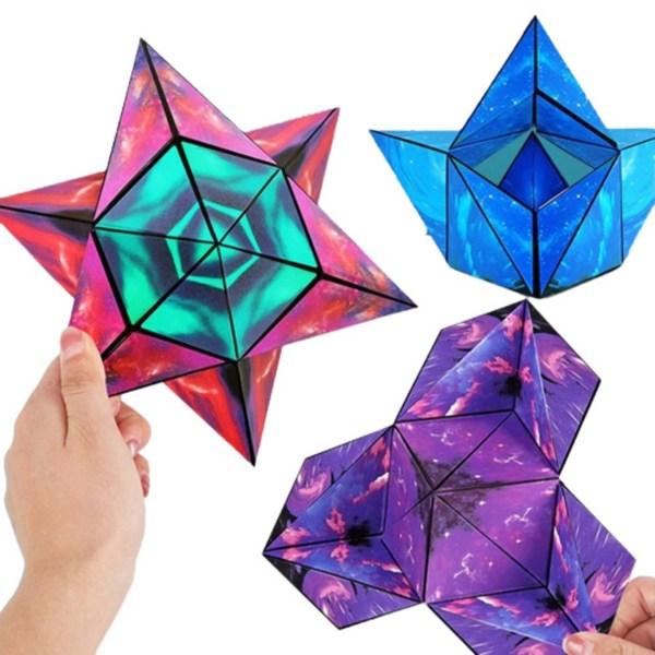 Samar Magnetic Transformation Space Magic Cube Set 4P, Basic Set, Mixed Colors