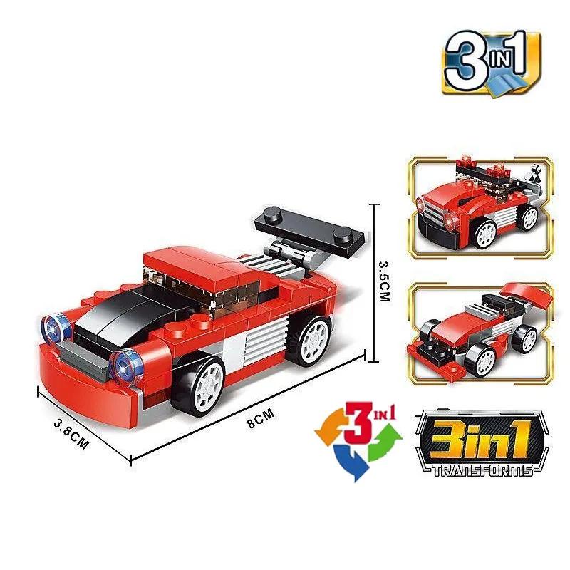 City Patrol Police Motorcycle Car Pursuit Prisoners Model Building Blocks Enlighten Action Figure Toys For Children