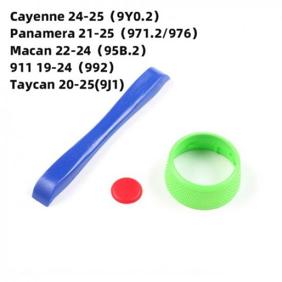 1x Colorful ABS Car Steering Wheel SC Knob Upgrade Change For Porsche 718 Macan