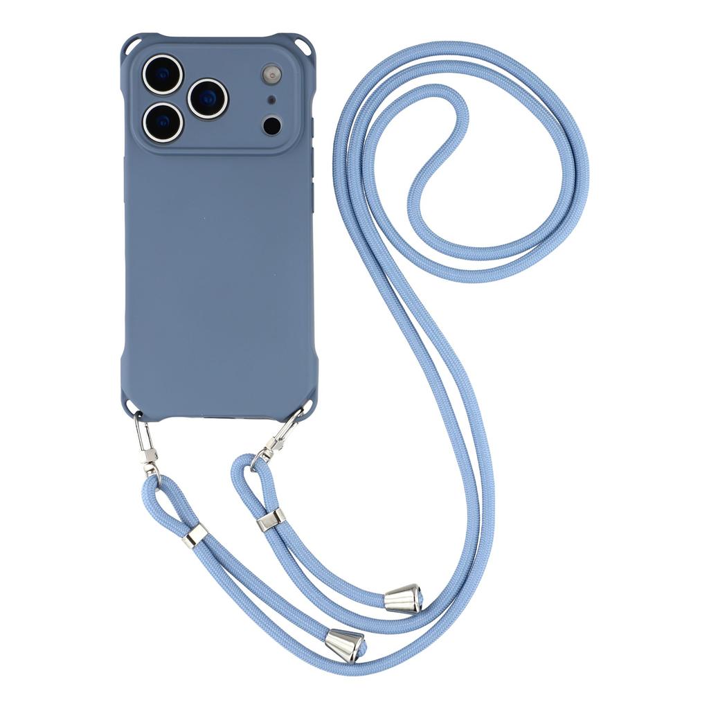 For iPhone 17 Pro Case Four Corner Anti Drop TPU Phone Cover with Hanging Rope