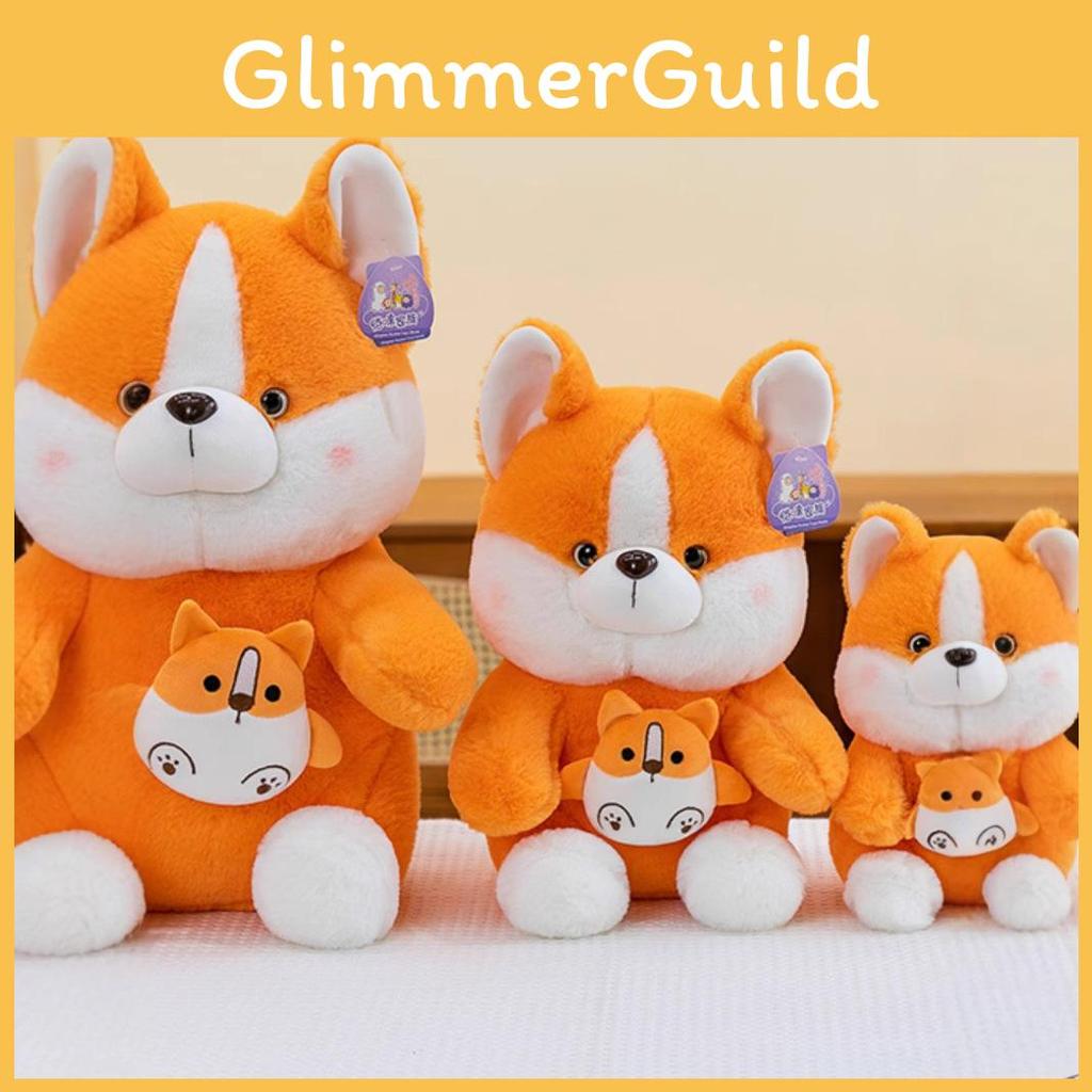 Toy Animal Plush Cartoon Fox Corgi Stuffed Doll Girl Children Gift Birthday