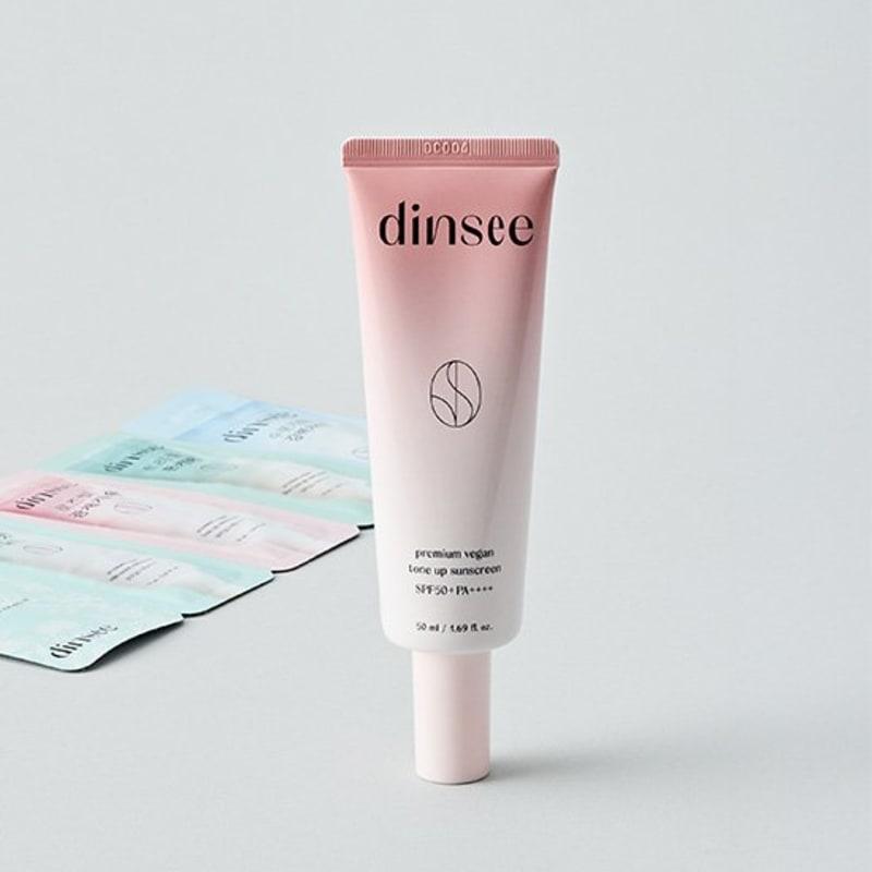 

[Dinsey] Premium Vegan Tone Up Sun Cream SPF50+ PA++++ 50ml (+ 4 types of sun cream sachets included)