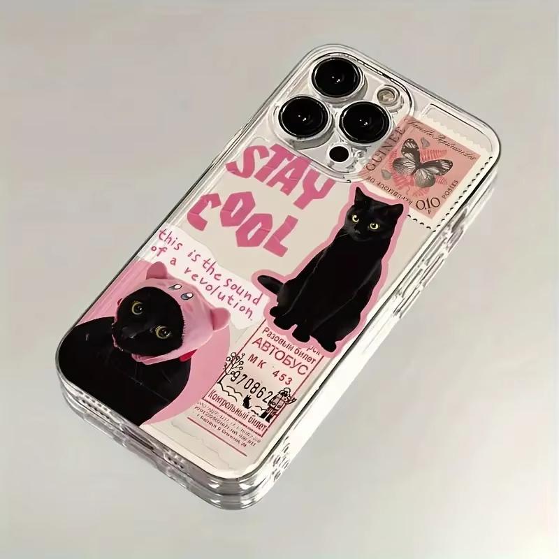 Cartoon Animal Cute Cat Pattern Phone Case For Samsung Galaxy S26 S25 Ultra S24 S23 FE S22 S21 Plus S20 A73 Clear Bumper Cover