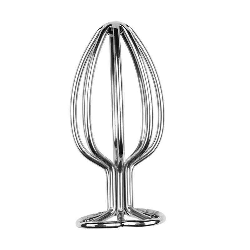 Metal Hollow Anal Plug - Rear Entry Flirting & Training Erotic Toy