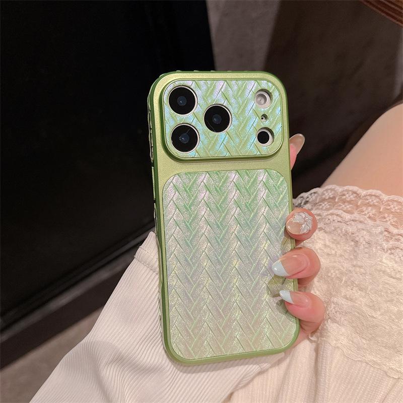 Gradient Diamond Grid Drop-Proof Case for iPhone 16 Pro Max and Apple I15 PRO.