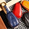 Luxury Leather Car Key Case Cover For Changan 4 Button Unit CS75 X7 Cs55 Cs75plus Keychain Holder Fob Box Keyring Shell Bag