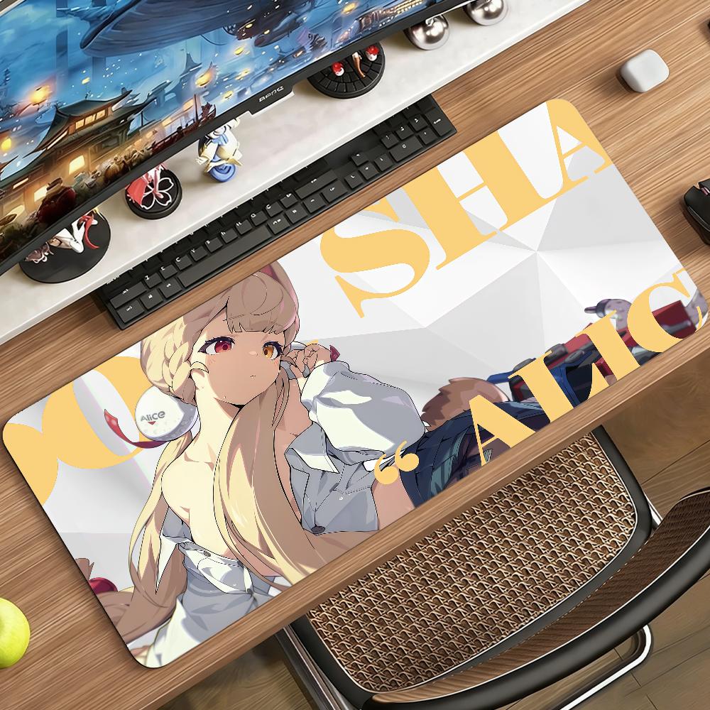Game ZZZ Alice Mouse Pad Non-slip Rubber Gamer Balance Computer Mat Decoracion Deskmat Laptop Office Large