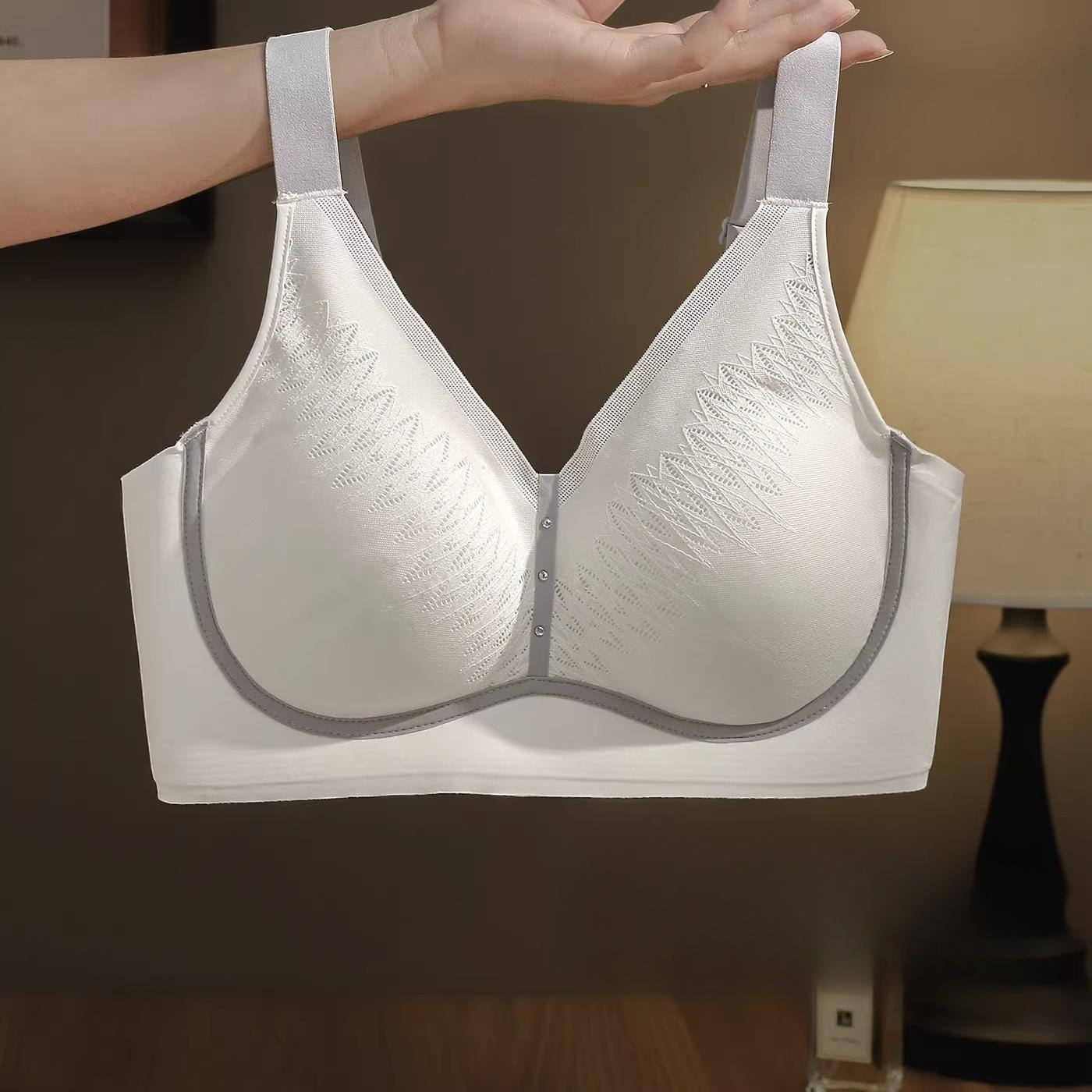 

Нижнее белье Женская коллекция Аксессуар Бюстгальтер против провисания С эффектом пуш-ап Полная чашка Тонкий Бюстгальтер больших размеров 5XL белый