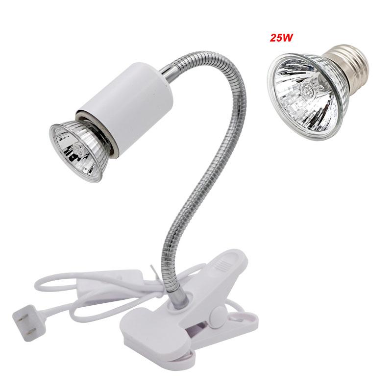 UVA+UVB E27 Pet Reptile Lamp Clip-on Bulb Lamp Holder Turtle Basking UV Heating Lamp Kit Tortoises Light Lizards Lighting