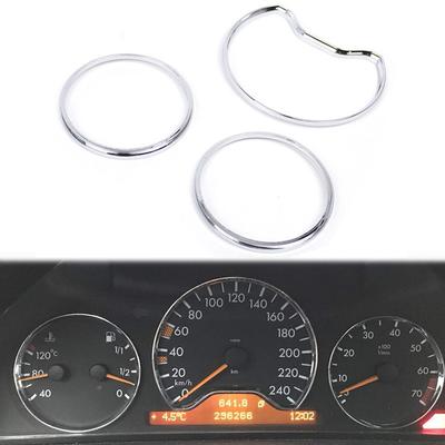 3 יח'\סט כרום לוח מחוונים מד טבעת לוח עבור מרצדס בנץ W210/S210 W202/S202 A208/C208