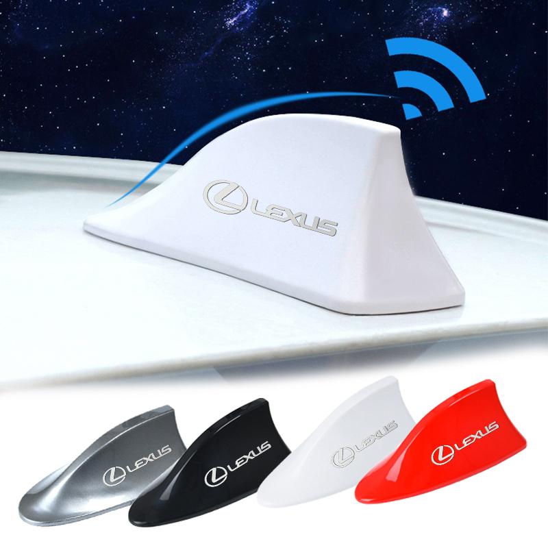 Universal ABS Plastic Car Logo Shark Shape Fin Antenna Roof Radio Signal Aerial Shark Fin Signal Antenna Modification Styling