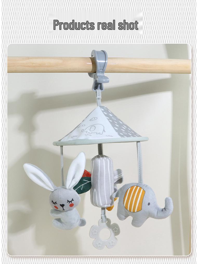 Aipinqi Nordic Style Baby Animal Stroller Hanging Plush Toy Pendant