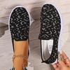 Women's Large Size Spring and Summer Casual Flying Weave New Soft Sole Breathable Mesh One-foot Slip-on Shoes