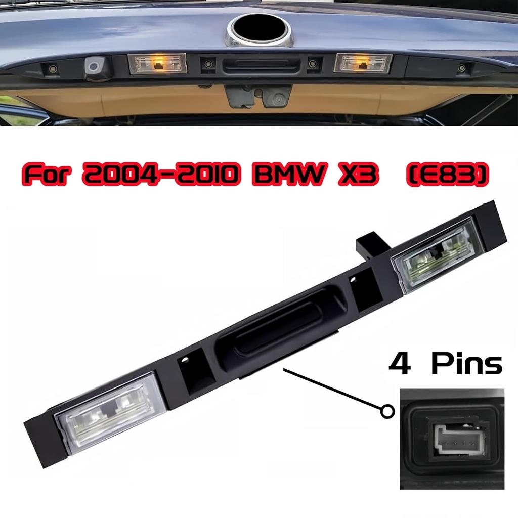 Heckklappengriff-Baugruppe mit Tastendrucker Compatible with BMW X3 E83 2004 2005 2006 2007 2008 2009 2010 for 51133403611