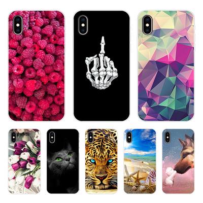 Hülle für iPhone x xs max xr Hülle Painted Soft Silicon TPU Rückseitige Abdeckung für iPhone x xs max xr Coque Capa Funda Haut stoßfest