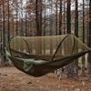 Outdoor Camping Hammock With Mosquito Net Lightweight Hanging Hammocks High Strength Parachute Fabric Hanging Bed Net