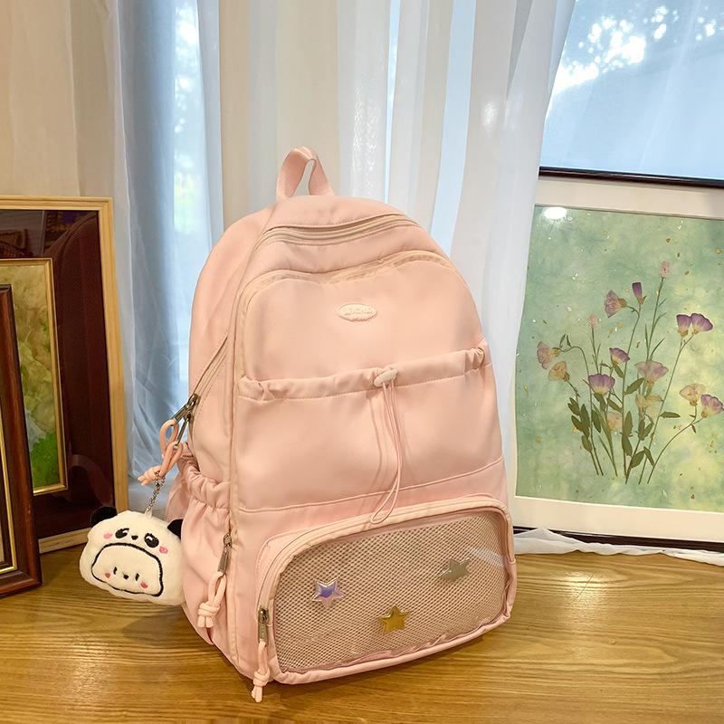 New Backpack Japanese Ins Campus Pain Bag Jk Student School Bag Girls Large Capacity Removable Backpack