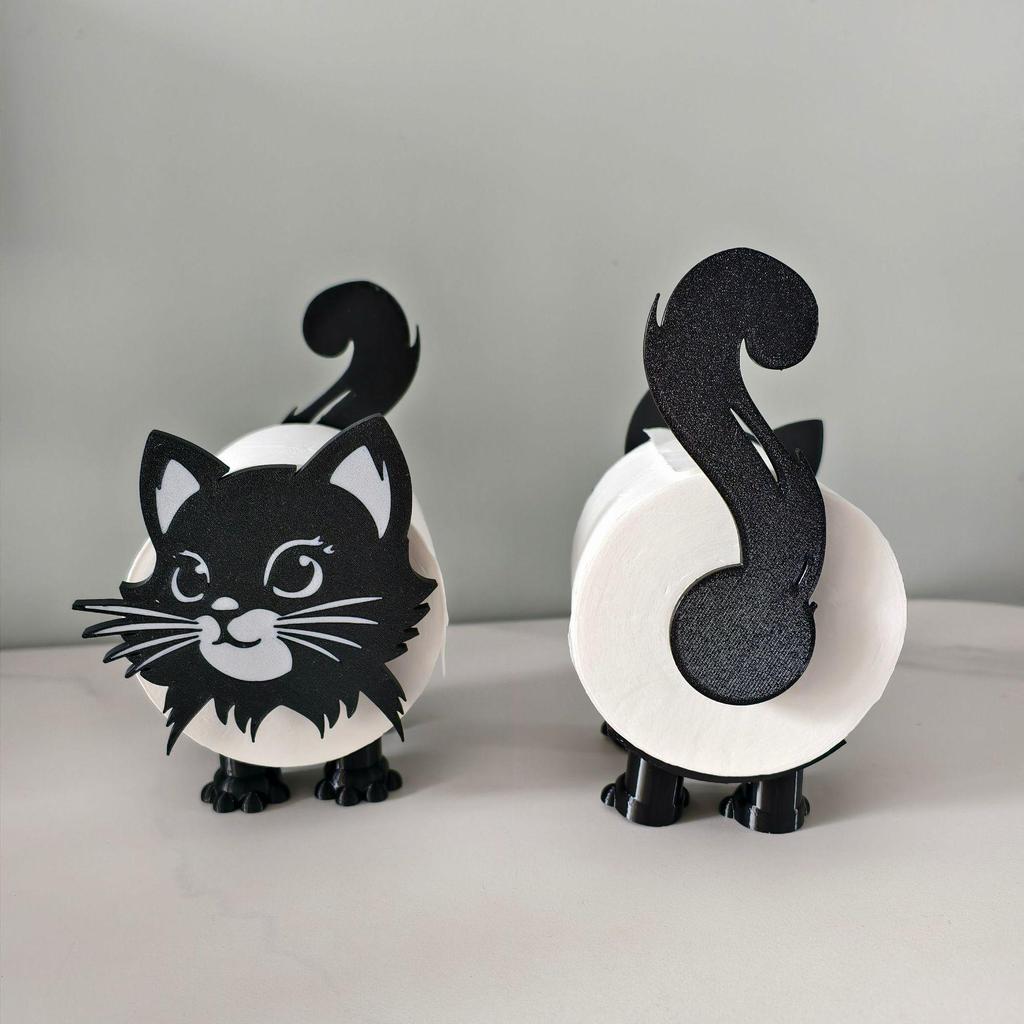 3D Printed Cat Toilet Paper Holder