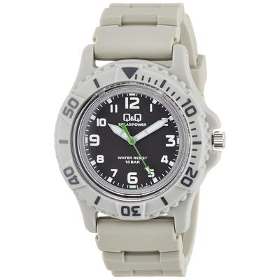 [CITIZEN Q&Q] Analoge Solaruhr Herren 10ATM Wasserdicht Grau Urethanband E02A-004VK