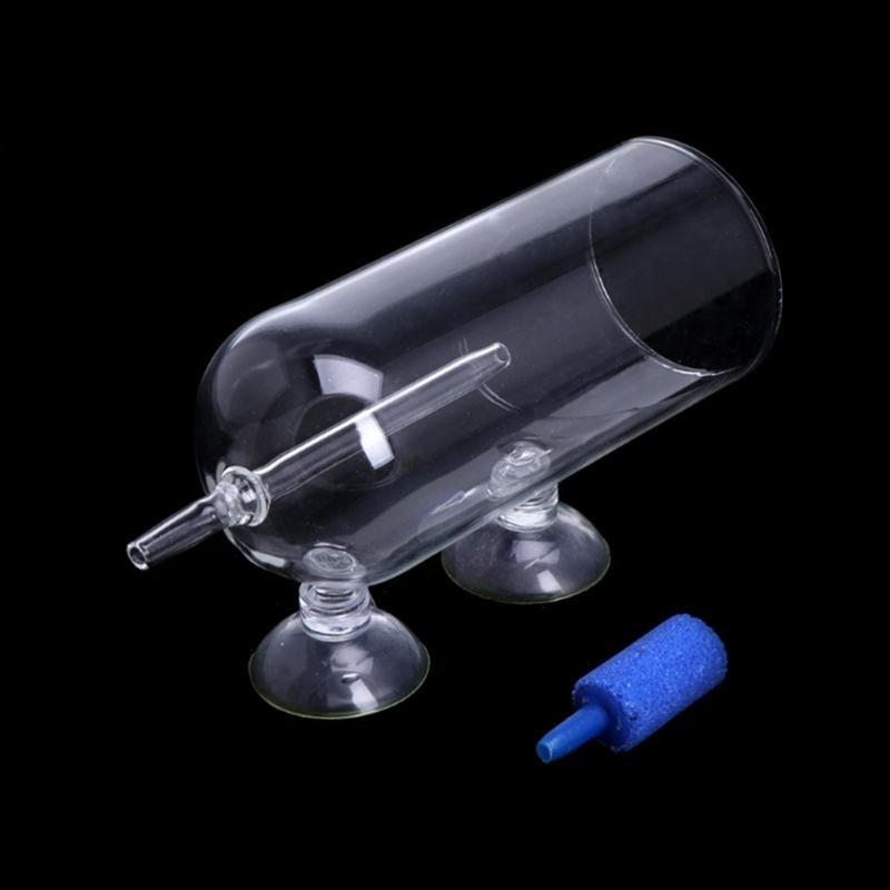 Aquarium Air Oxygen Bubbler Glass Cup High Dissolved Oxygen for Fish for Tank