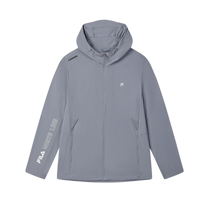 Fila Lifestyle White Series Casual Commuting Versatile Windbreaker Men Outerwear Dark-Stone-Blue F11M523703F-BU