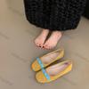 Women's Soft Sole Single Shoes Spring Comfort Round Toe Casual Loafers Women Designer Bow Flats Round Ballet Shoes Zapatos Mujer
