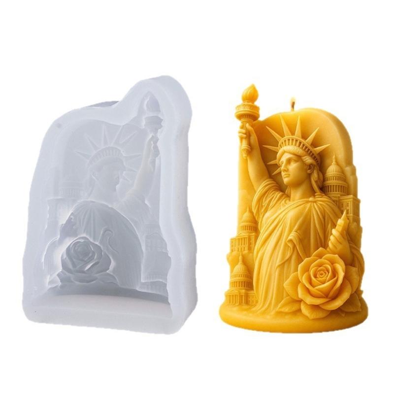 Statue Of Liberty Silicone Candle Molds Multipurpose Silicone Mould For Making Candle Soap Home Decoration Resin Art 1