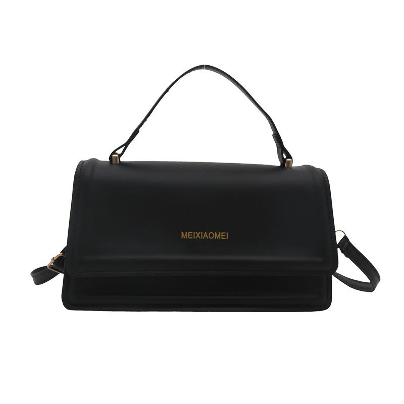 

Повседневная сумка-раскладушка на плечо 2024 года, новая повседневная сумка, модная простая сумка карамельного цвета, маленькая квадратная сумка чёрный