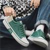 Men's Breathable Fabric Casual Canvas Shoes,Low Top Lace Up Outdoor Sneakers,Fashion Slip On Shoes.