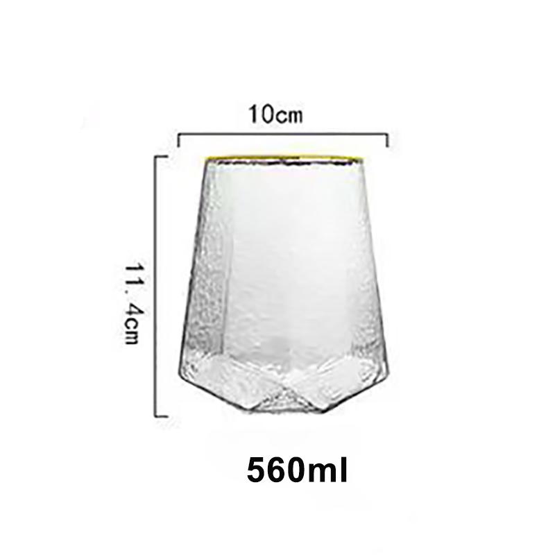 Diamond Red Wine Glass Cup High-grade Ins Style Crystal Glass Cups Colored Wine Glasses for Drinks Wineglass Champagne Flute Bar