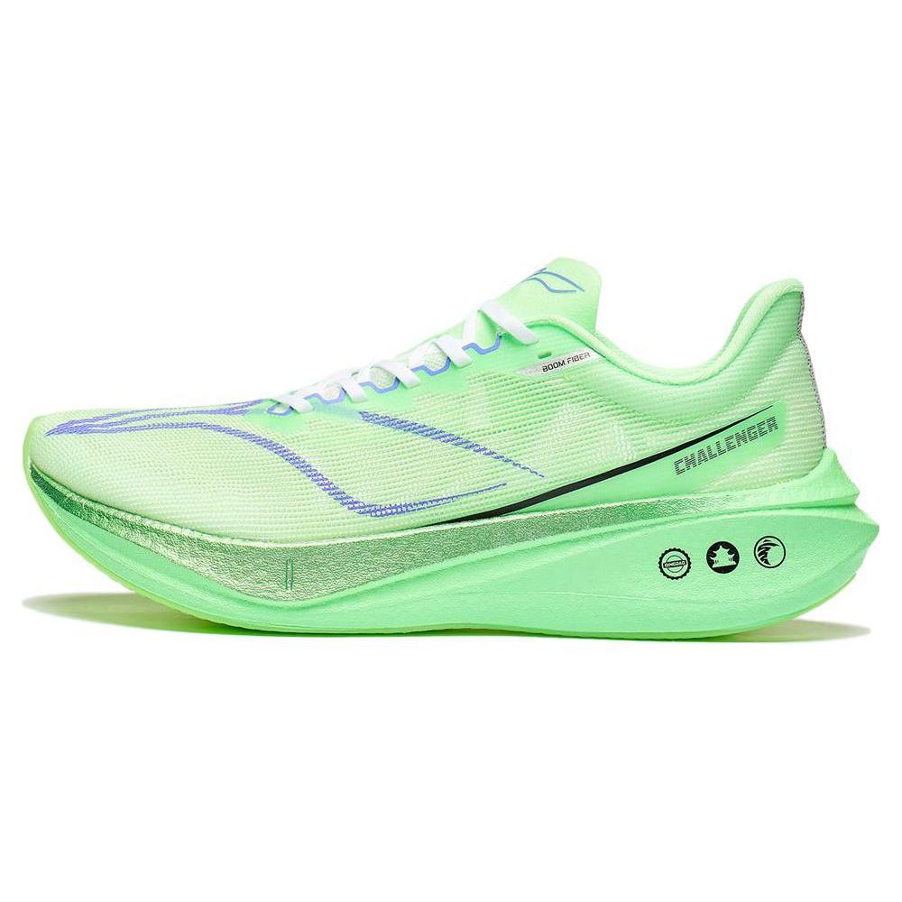 New LiNing Feidian 3 Challenger Anti Slip And Wear Resistant Breathable Low Top Running Shoes Women's Light Neon Green ARMT038-16