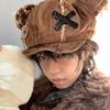 Trendy Cute Bear Ear Beret Girls Woman French Hat Girls Shopping Painter Hat