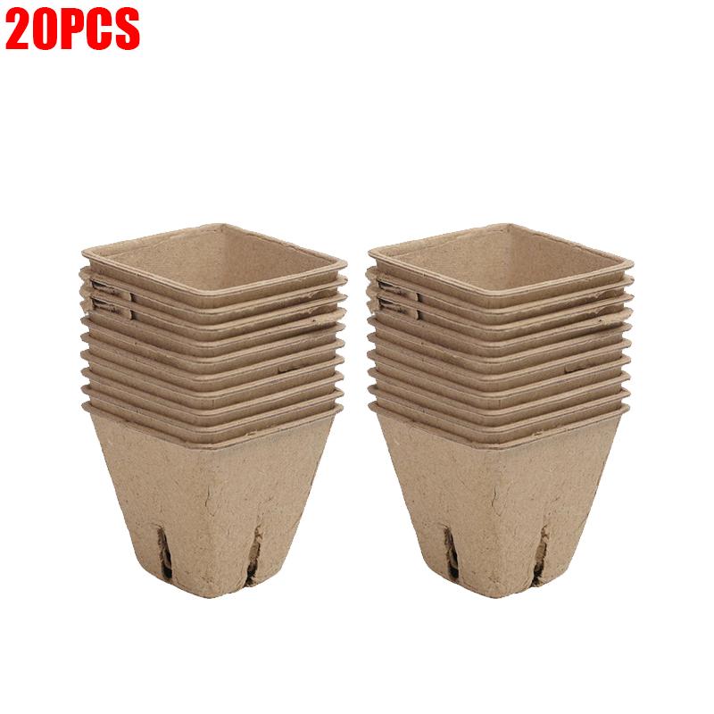 Biodegradable Seedlings Pots Garden Plant Nursery Pot with Drainage Holes Flower Vegetable Seed Starting Trays Gardening Tool