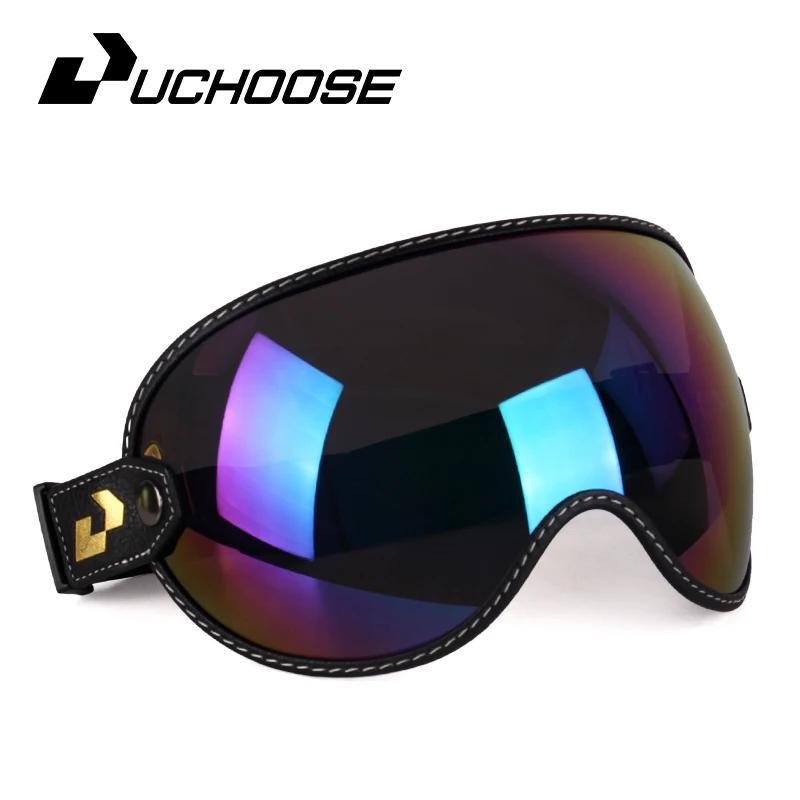 Uchoose Adatta a Tutti Casco Integrale Mezzo Casco Moto Vintage Retro Scudo Bolla Visiera Lente Occhiali da Sole Occhiali Accessori
