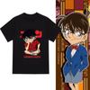 Maglietta Grafica Detective Conan Vintage Stampa Anime Giapponese Manica Corta Oversize Alta Qualità Casual Girocollo Cotone Unisex Streetwear Top T-shirt
