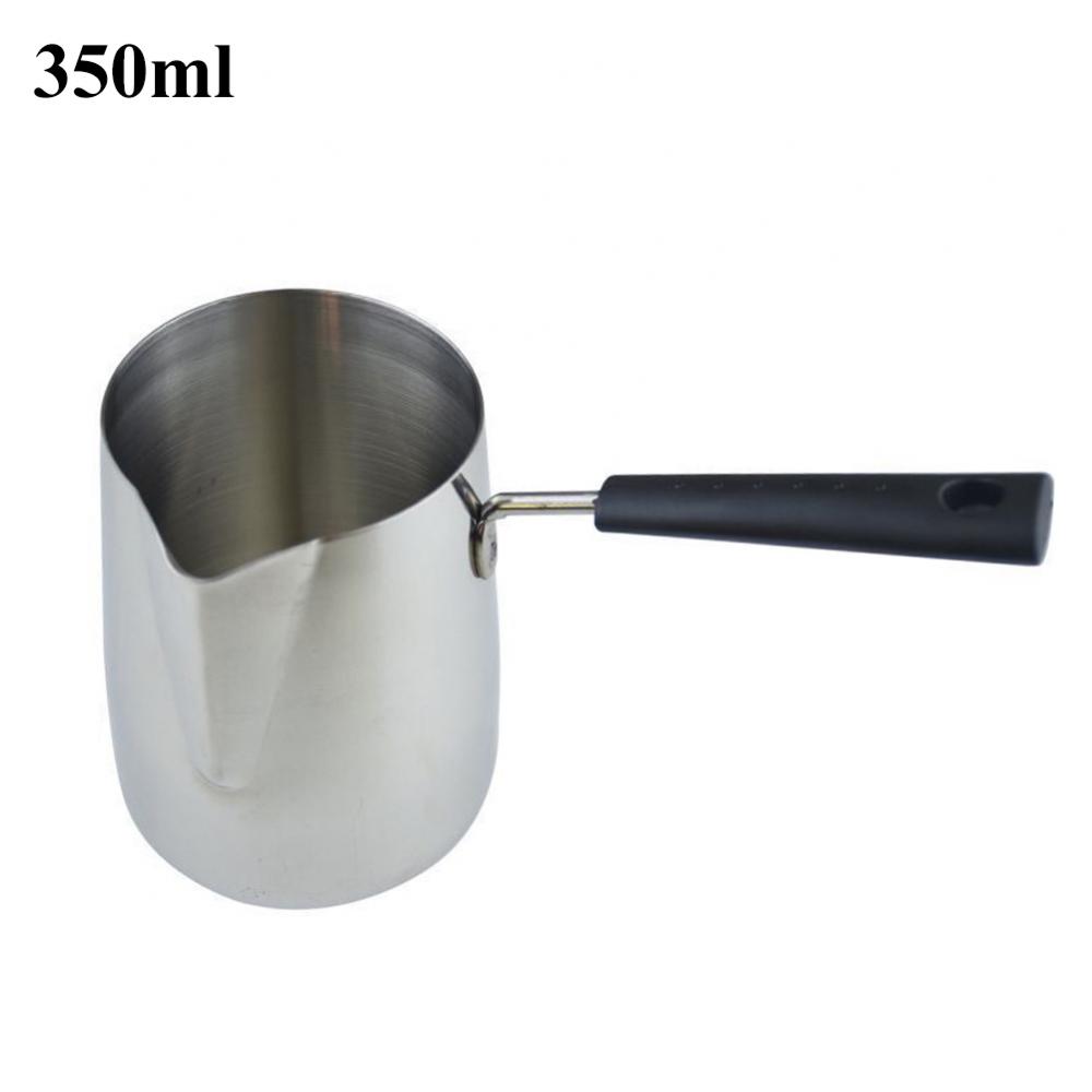 Stainless Steel Wax Melting Pot with Silicone Handle DIY Candle Melts Pot Dissolve Soap Jug Heated Coffee/Milk/Chocolate