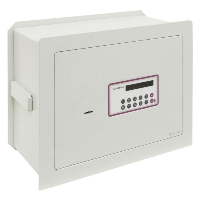 Coffre-fort encastrable - ARREGUI - Forma Evolution 151050 - Double sécurité - Fond extensible - 32x42x20/30cm