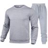 Mens Casual Sportswear Set Long Sleeve Hooded Top Full Length Pants Cotton Blend Comfort Fit