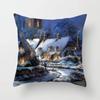 New Year and Christmas Decorative Pillowcases Home Living Room Sofa Cushion Covers Bedroom Room Decorative Pillowcases